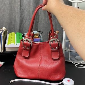 Tignanello  Genuine Leather red bag